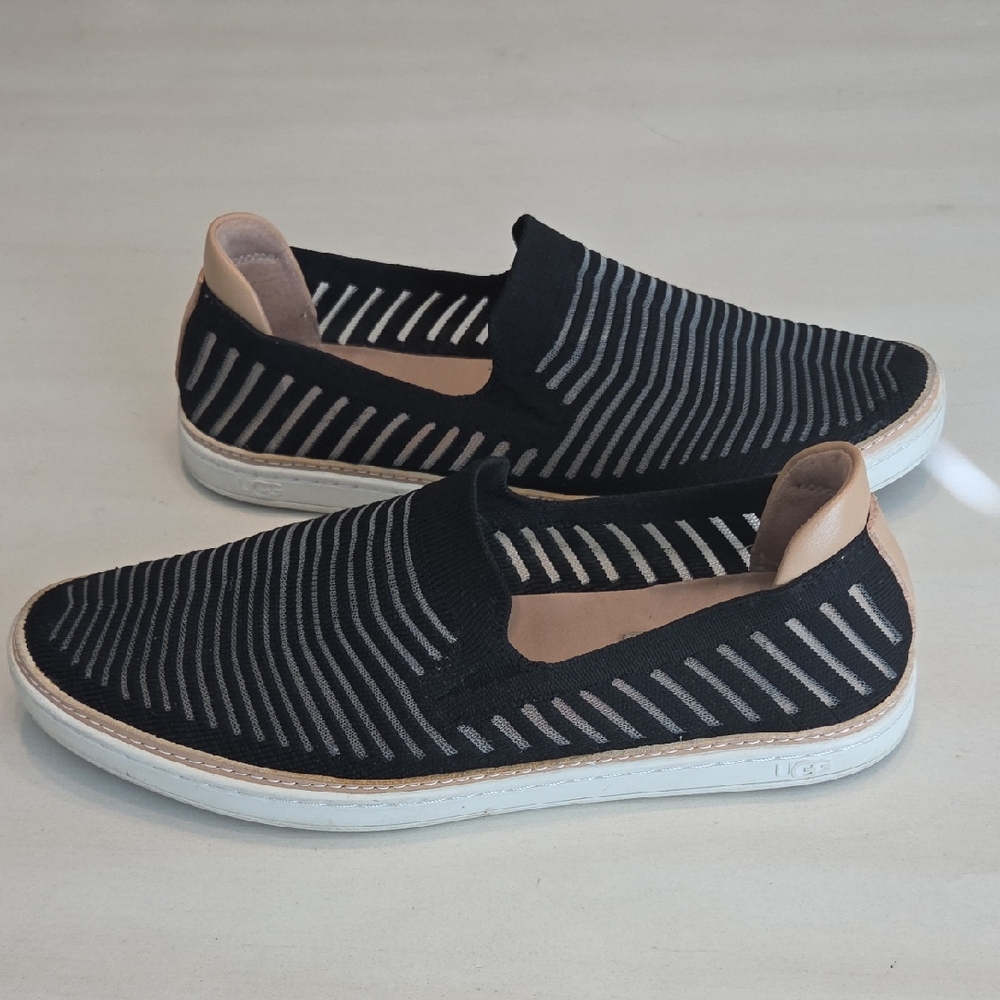 UGG Black and Tan Flats